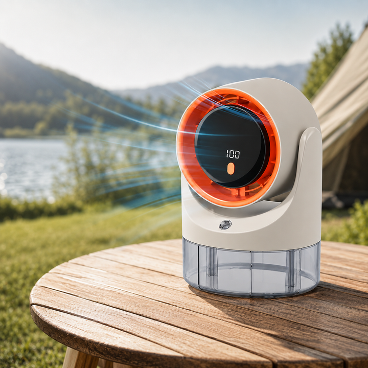 Portable Mist Fan Mini Electric Air Cooler Humidifier 360 Adjustable Digital