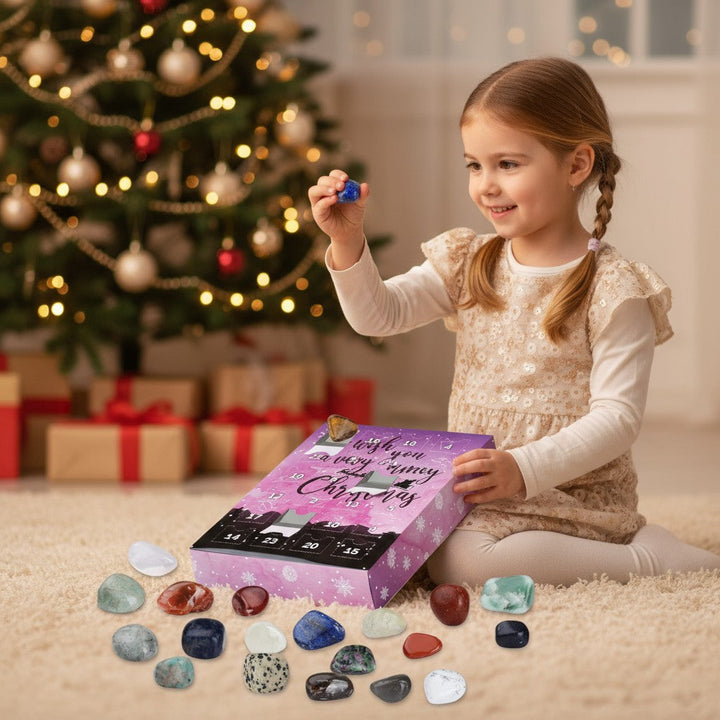 Stones Crystals Advent Calendar Christmas Gift 24 Days 2025