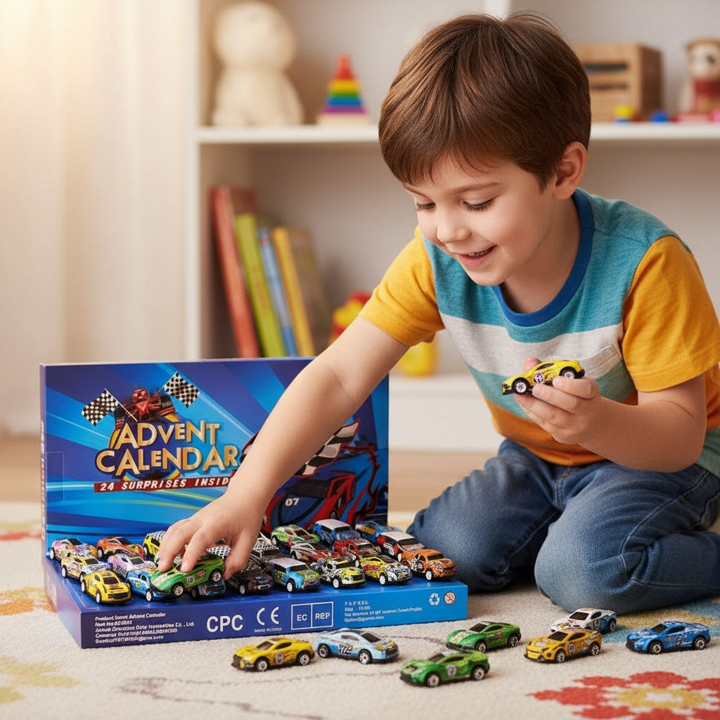 Racing Car Advent Calendar Countdown 24 Days Gift