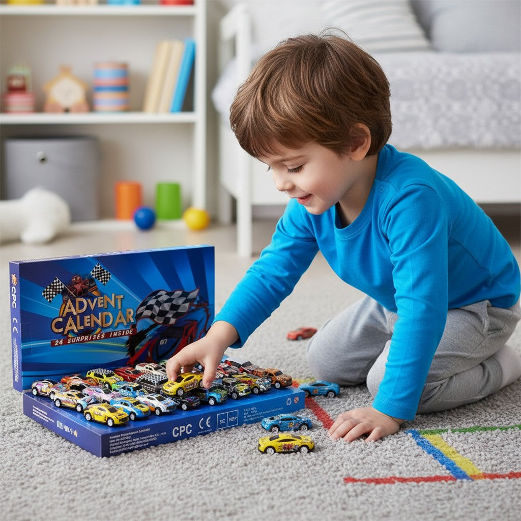 Racing Car Advent Calendar Countdown 24 Days Gift