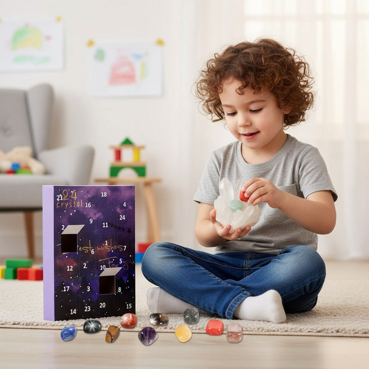 Stones Crystals Advent Calendar Christmas Gift 24 Days 2025
