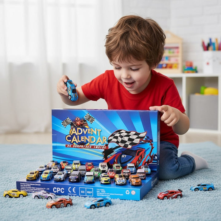 Racing Car Advent Calendar Countdown 24 Days Gift