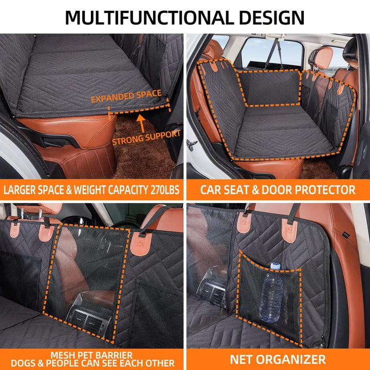 Dog Car Seat Extender Hard Bottom Platform