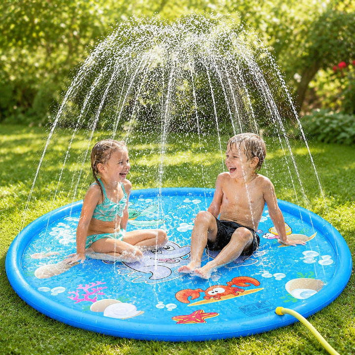 Children Spray Mat Inflatable Water Sprinkler Pad Lawn Outdoor Pool Kids