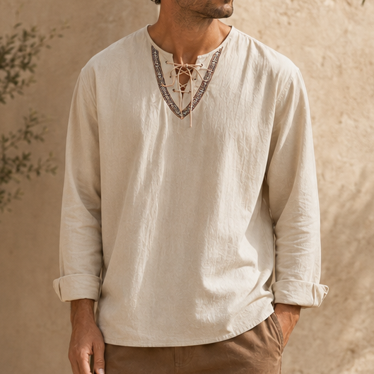 Linen Shirt Men&