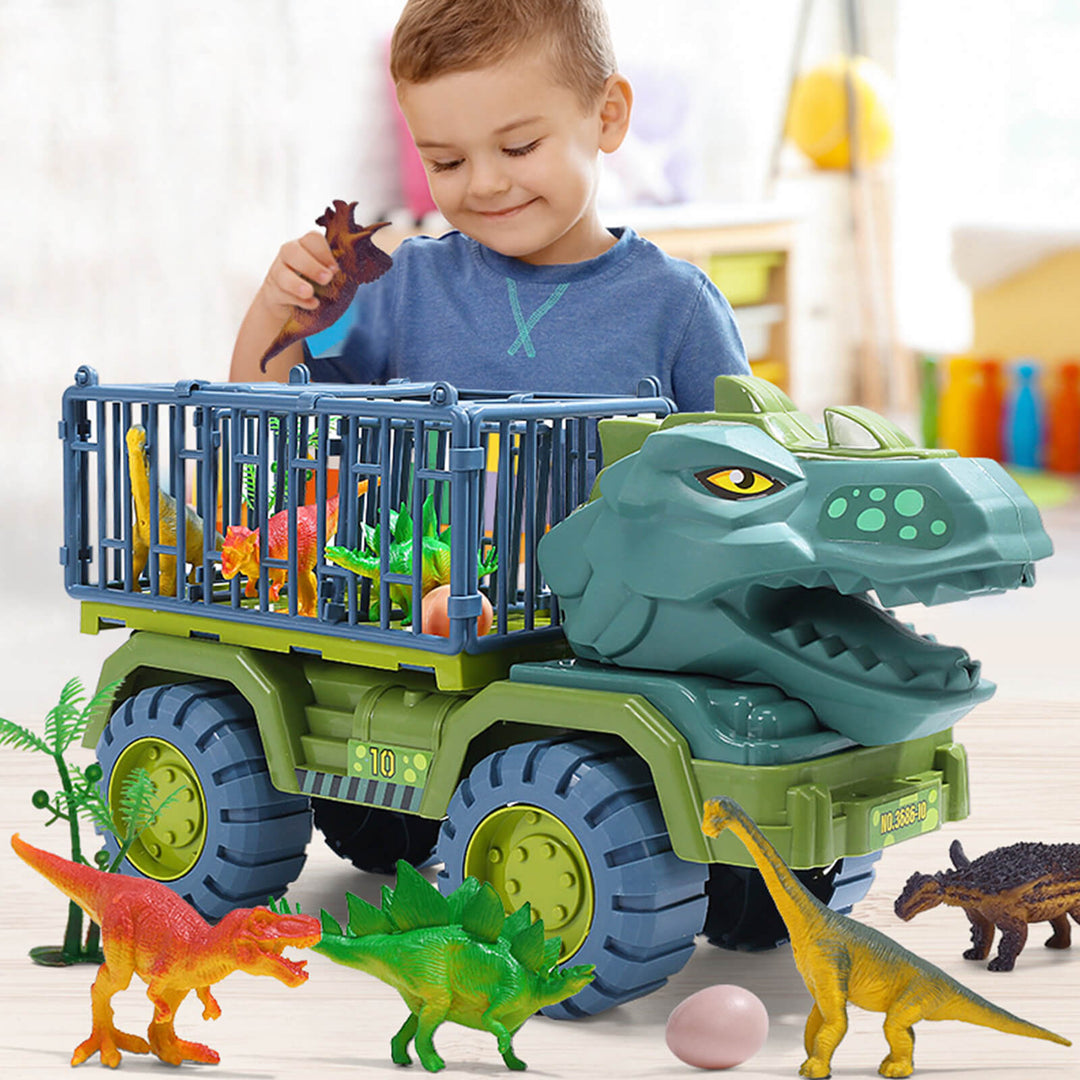 Dinosaur Transport Car Carrier Truck Toy Set