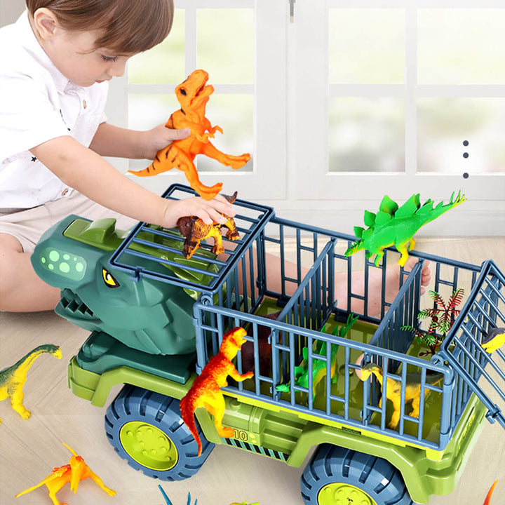 Dinosaur Transport Car Carrier Truck Toy Set