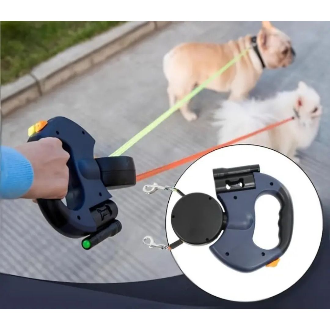 Double Dog Leash Connector Anti-Tangle System