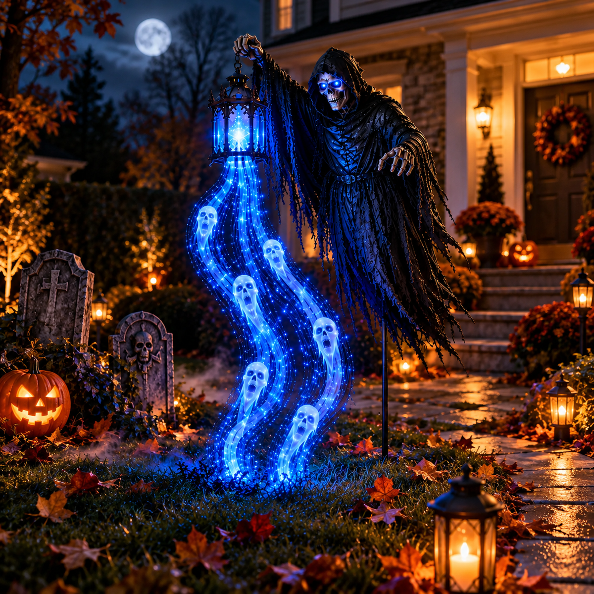 Halloween Soul Harvester Animated Garden Light