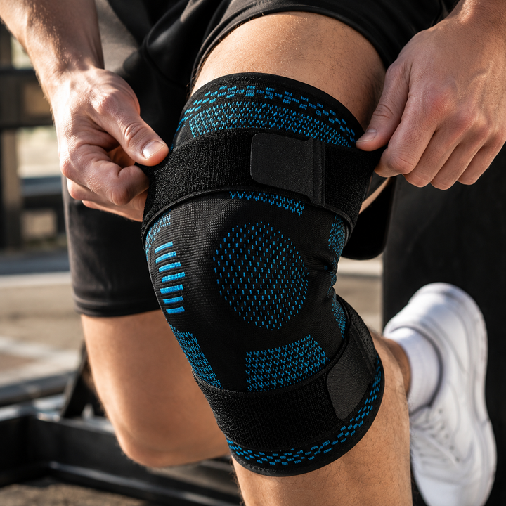 Compression Knee Brace Side Stabilizers Patella Gel Support Sleeve Sports