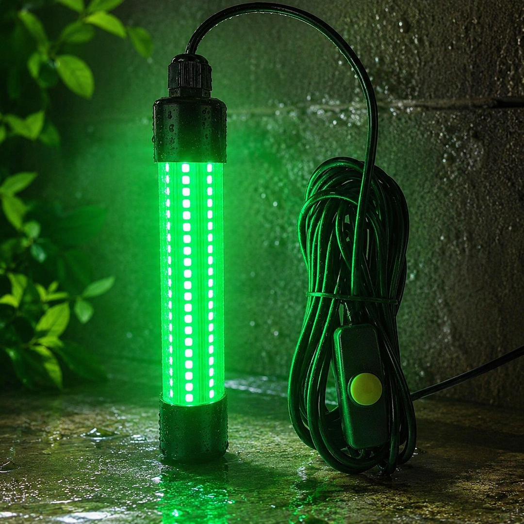 Underwater Fishing Light 12V 120 Green LED Submersible Lamp 50000LM Night Fishing