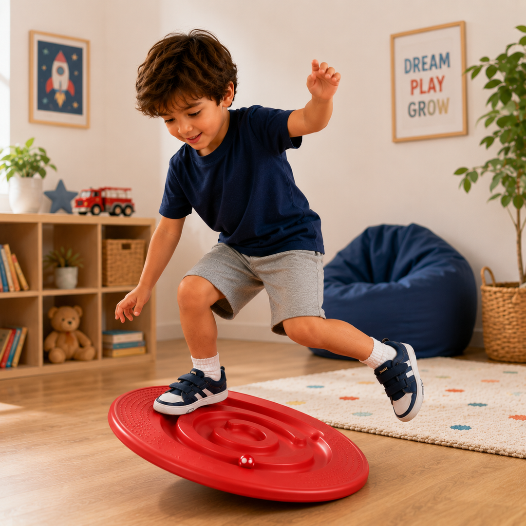 Kids Sensory Balance Board Snail Wobble Trainer Kindergarten Vestibular Development Toy