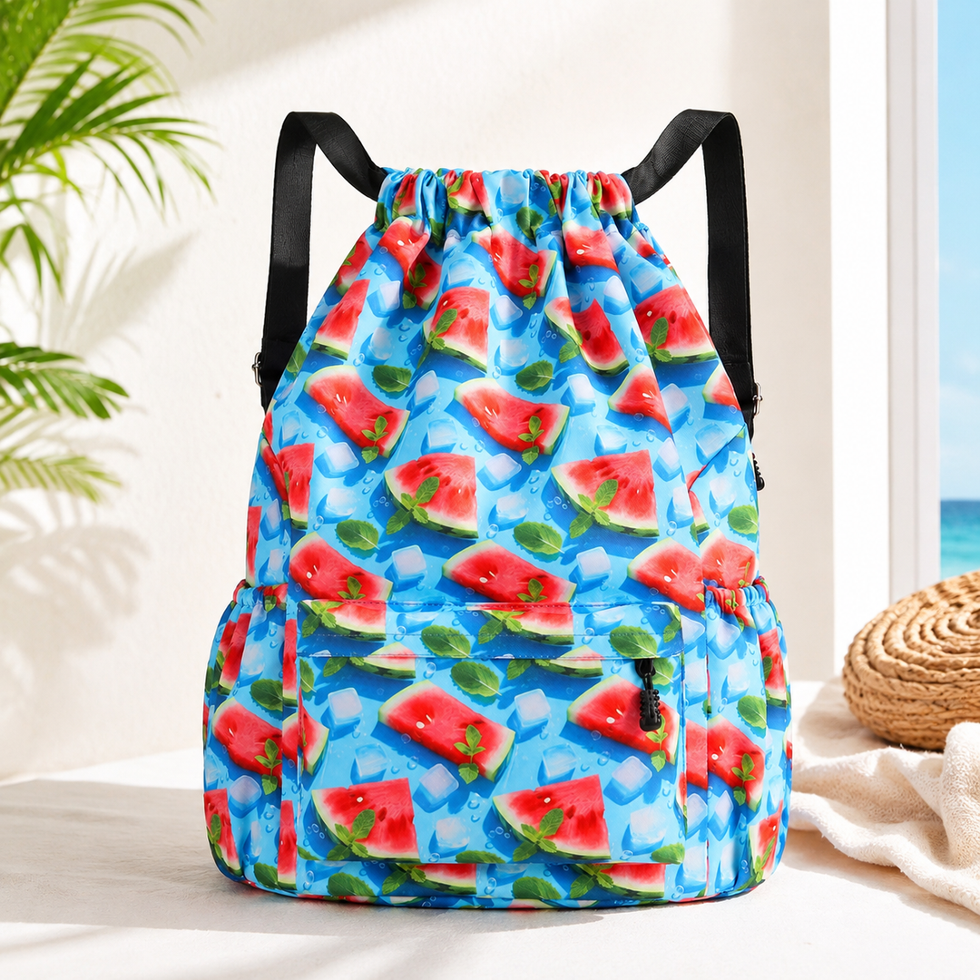 Boys Lightweight Drawstring School Backpack