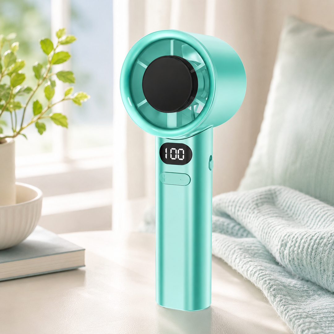 Portable Hand Fan 120 Wind Speeds Bladeless Mini USB Eyelash Personal