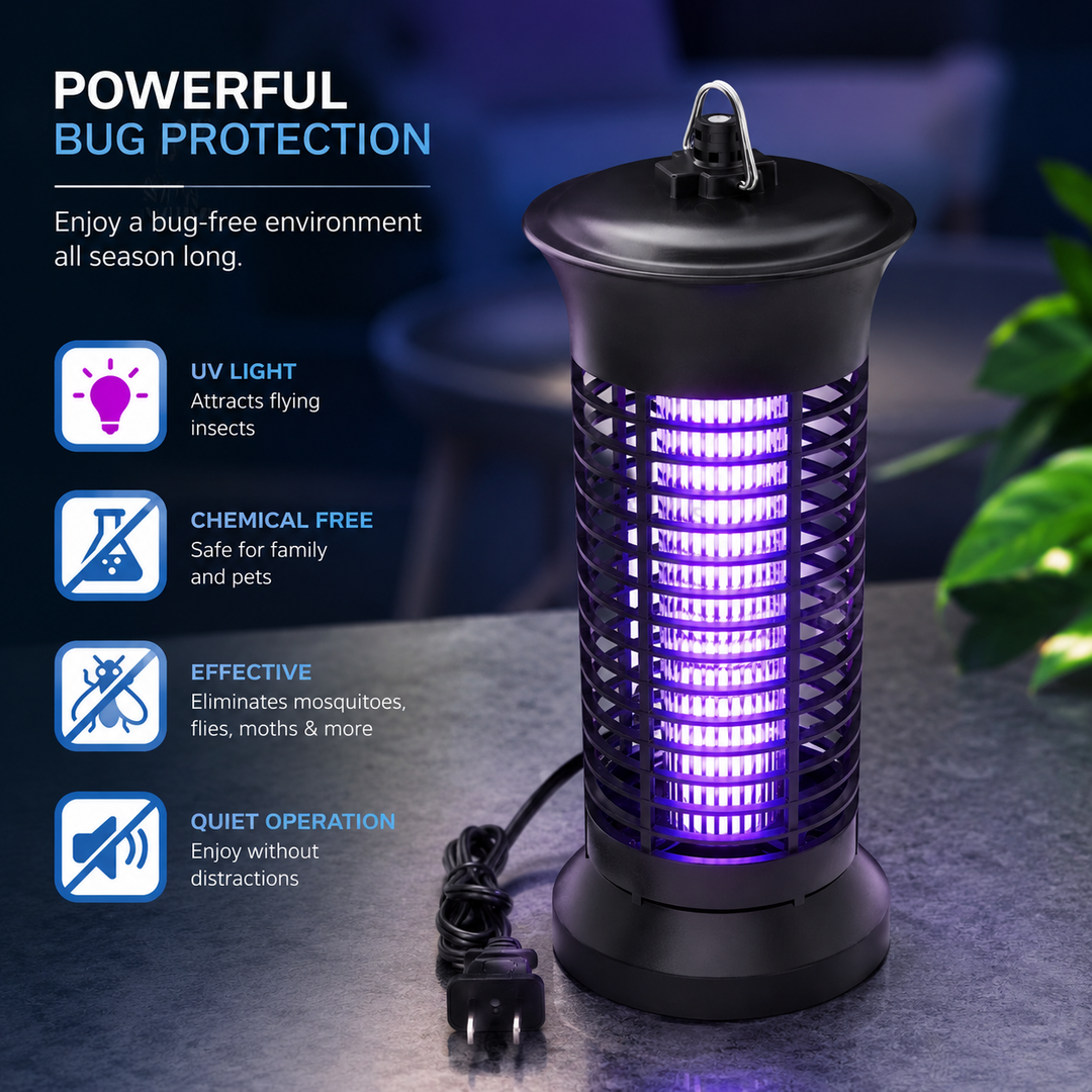 Mosquito Bug Zapper Electric LED Light Trap Insect Fly Killer Pest Control Lamp