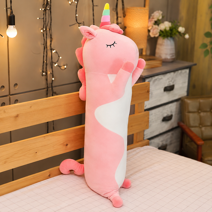 Cartoon Animal Long Sleeping Pillow Plush Soft Kids Gift