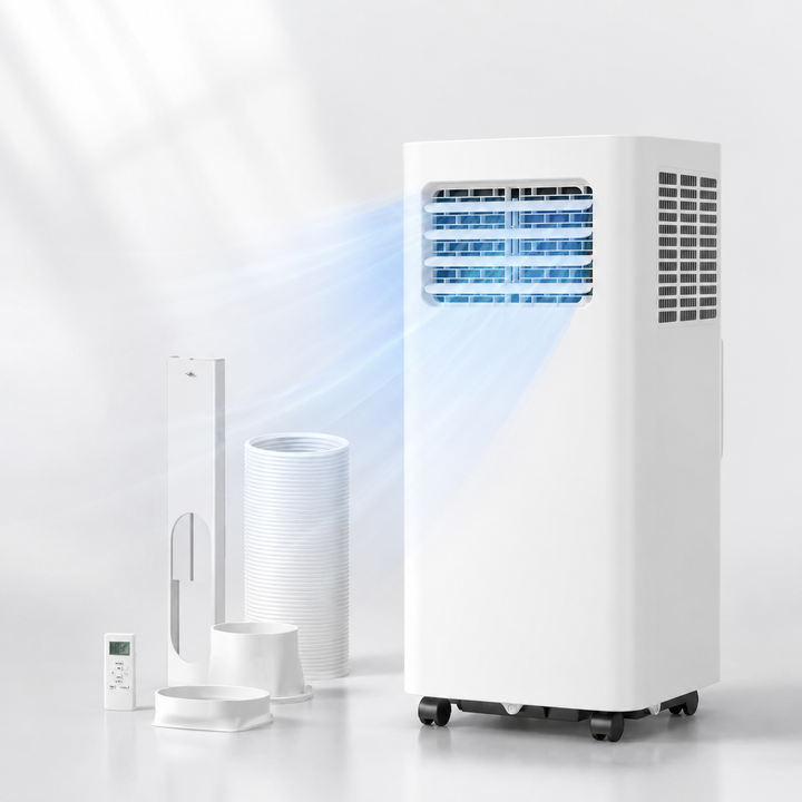 8000 BTU Portable Air Conditioner 3-in-1 350 Sq Ft Quiet Fan Dehumidifier