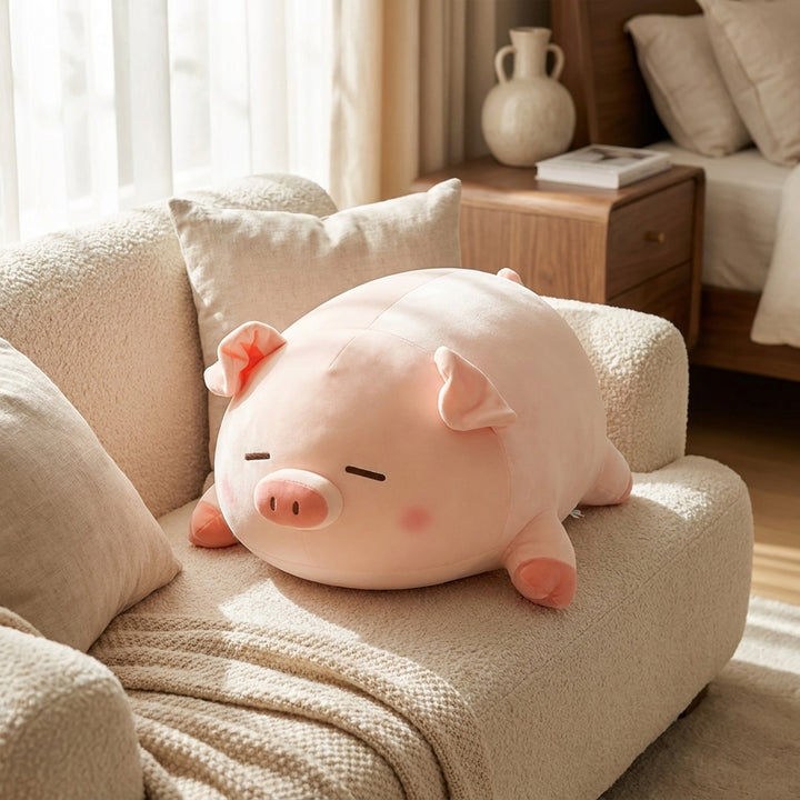Lying Squishy Pig Plush Toy Soft Piggy Pillow Cute Kids Gift