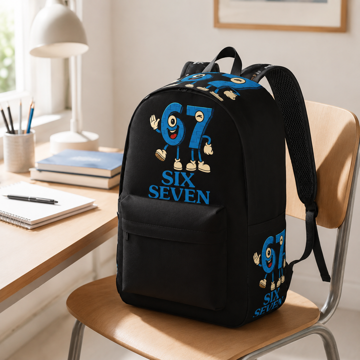 Six Seven 67 Unisex Lightweight School Laptop Backpack