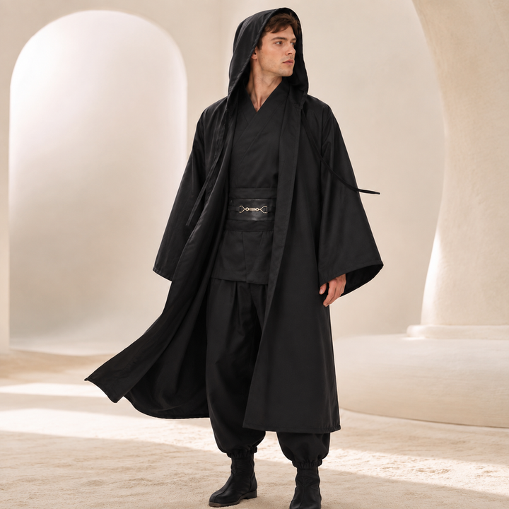 Anakin Skywalker Jedi Robe and Cloak Costume Set for Men