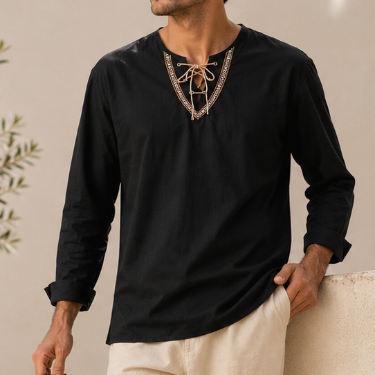 Linen Shirt Men&