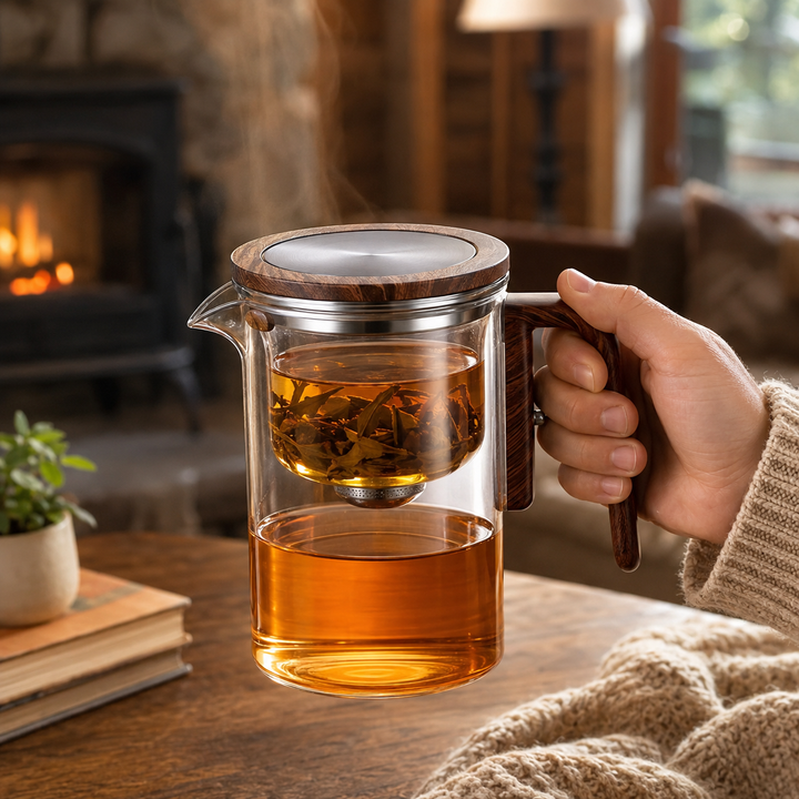 Magnetic Infuser Teapot with Filter Glass Teapot