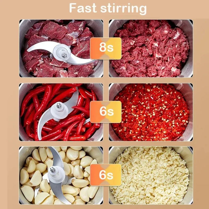 Electric Meat Vegetable Grinder Chopper 2L