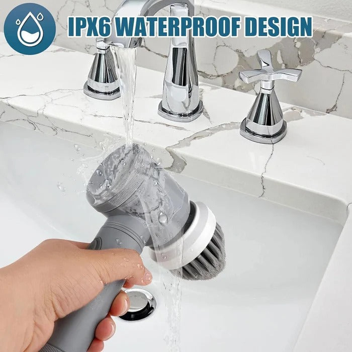 Electric Spin Scrubber Cleaning Tool Rechargeable Power Brush