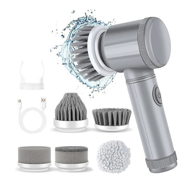 Electric Spin Scrubber Cleaning Tool Rechargeable Power Brush