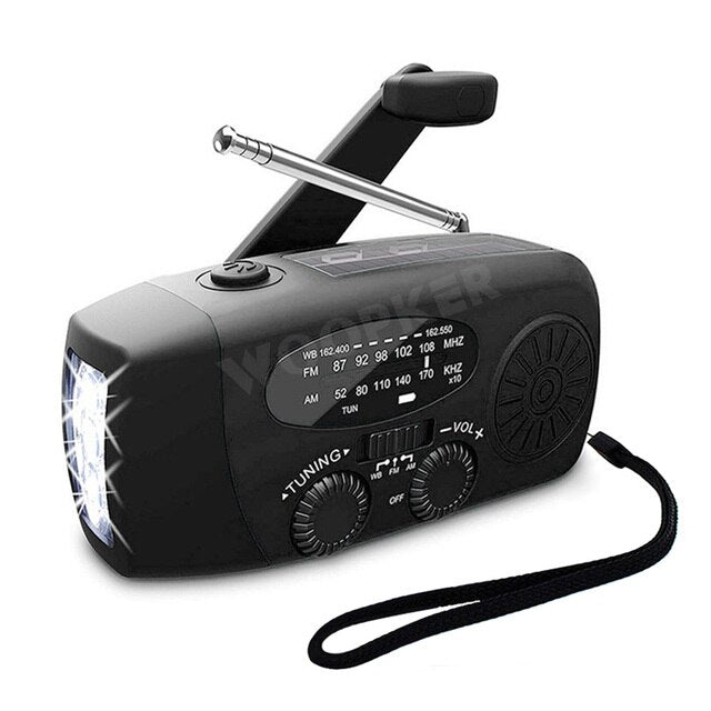 Solar Power Radio Power Bank Emergency Charger