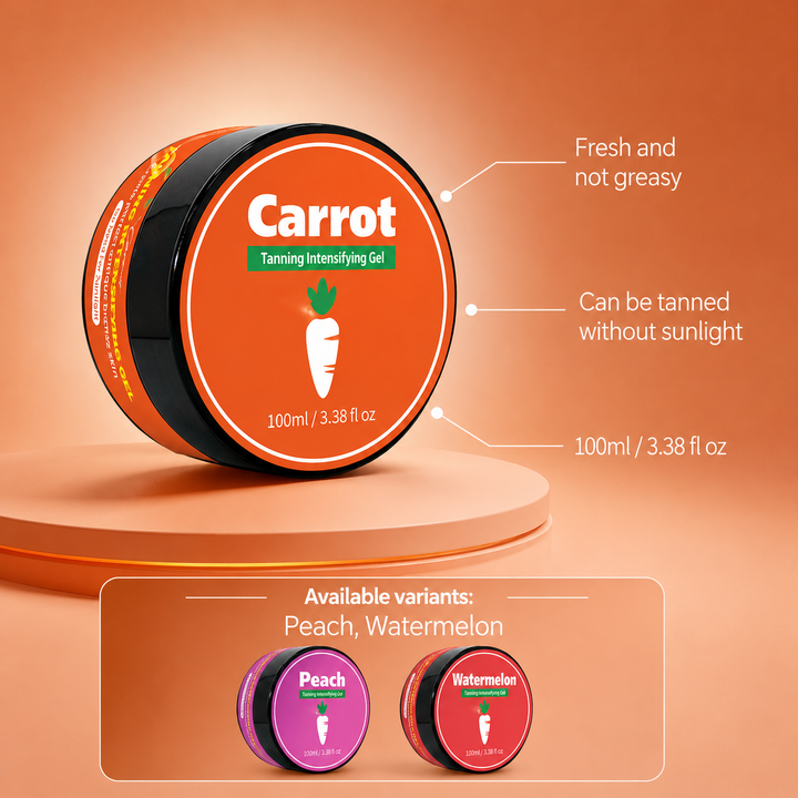 Self-Tanning Gel 100ml Carrot Peach Watermelon Bronze Face Body Moisturizing