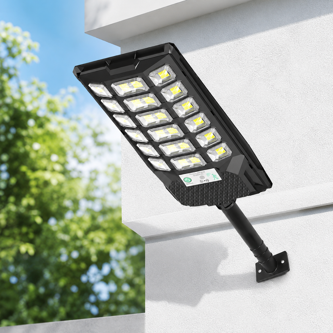 Solar Street Light 2 Pack LED 1000000LM Dusk to Dawn Outdoor Commercial Area Lamp