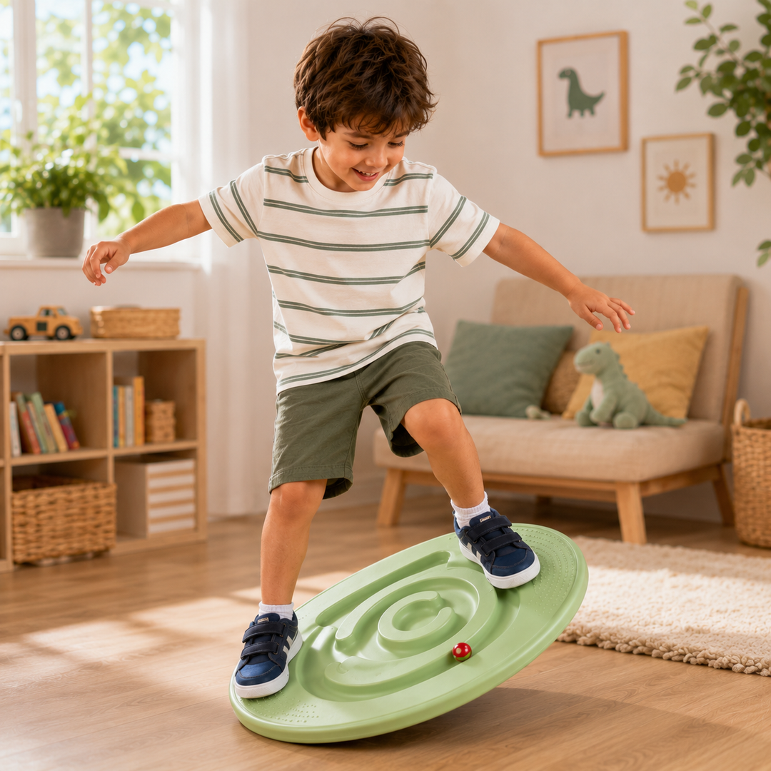 Kids Sensory Balance Board Snail Wobble Trainer Kindergarten Vestibular Development Toy