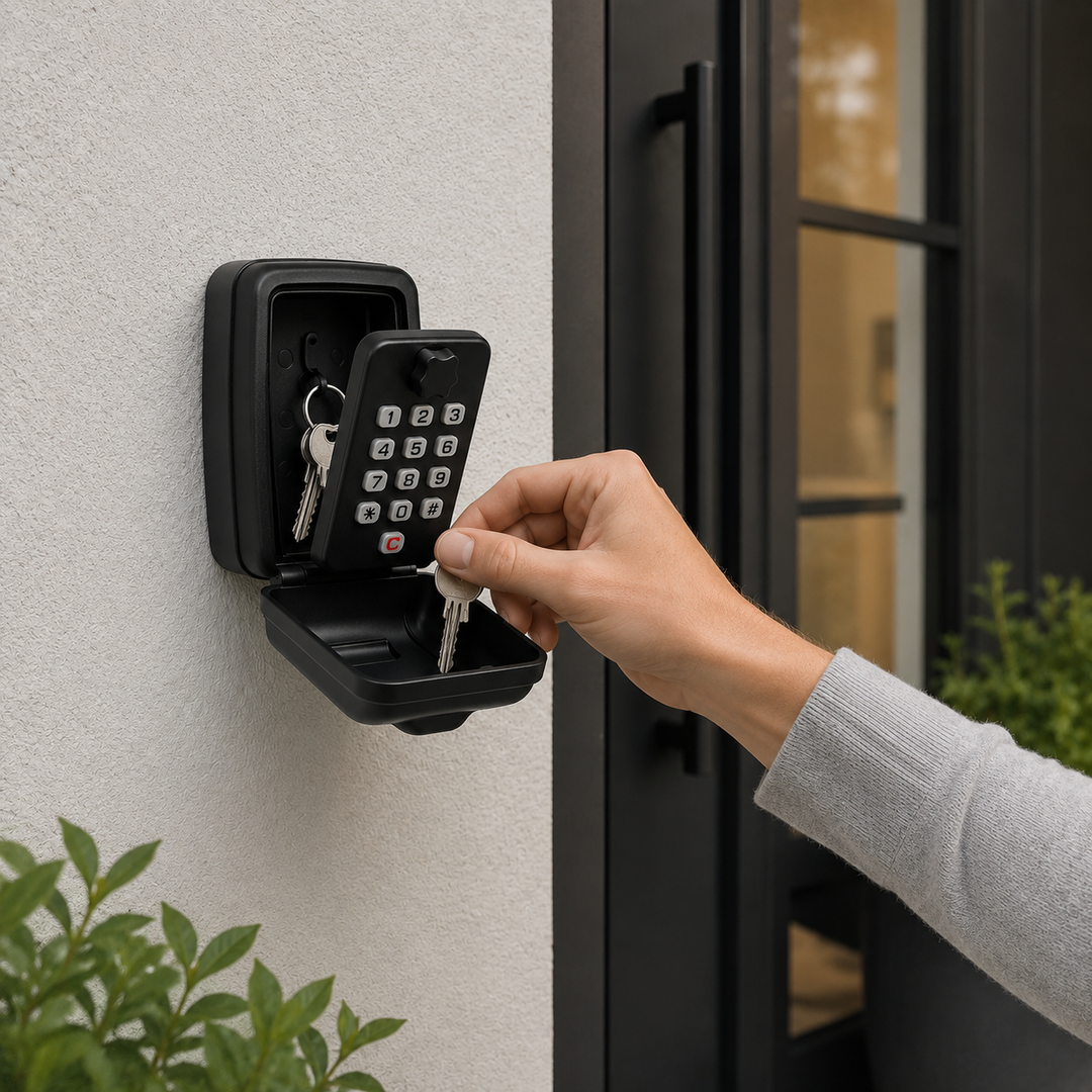 Key Safe Box Wall Mount Lock Box with Numeric Code