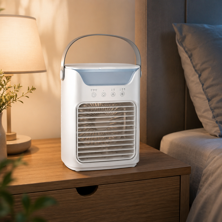 3-in-1 Fan Air Conditioner Humidifier Mini Cooler LED Office Home Desk