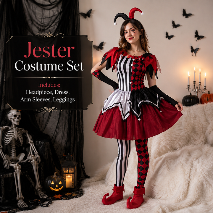 Harley Quinn Dress Costume for Women Halloween Costume