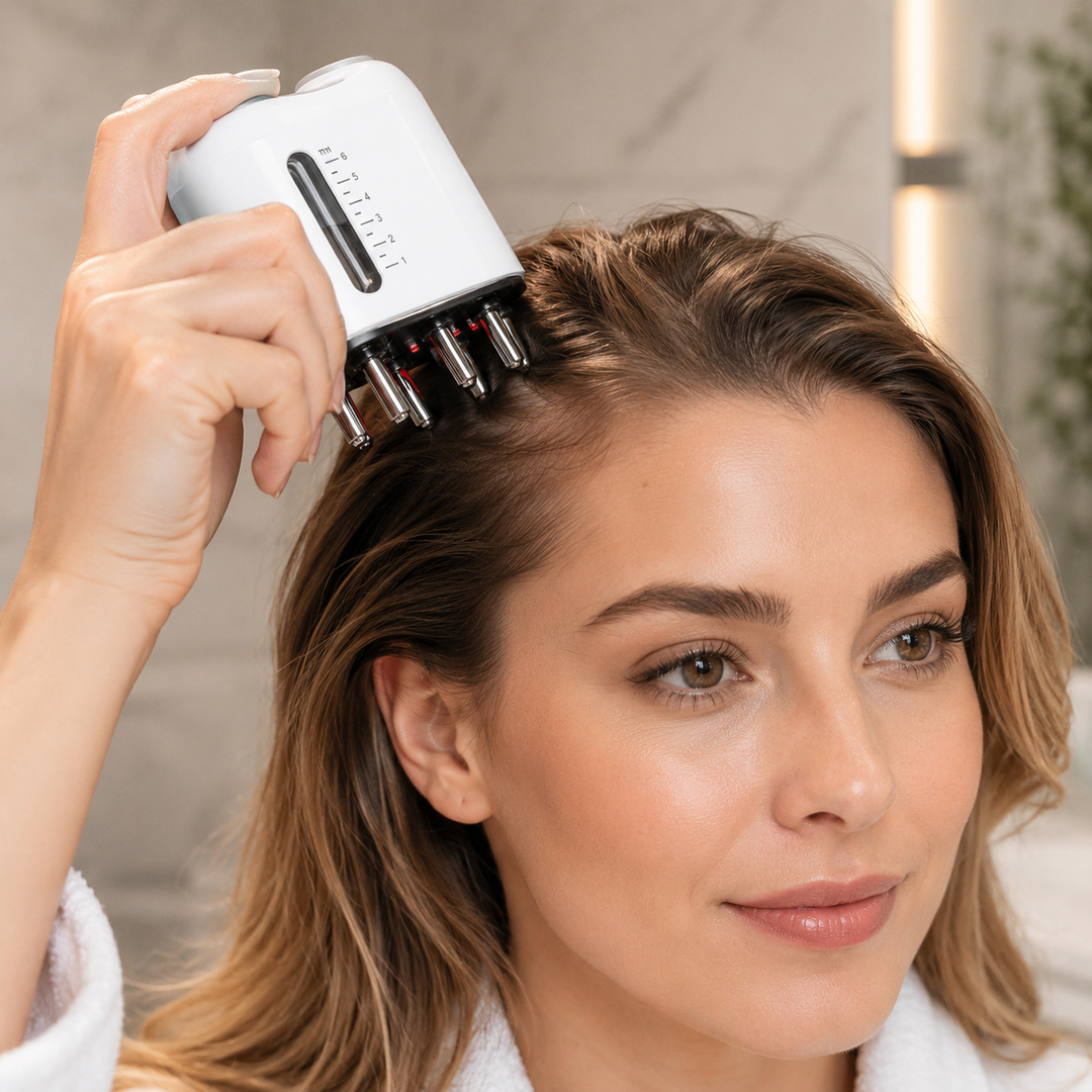 Scalp Applicator Comb Hair Growth Serum Oil Liquid Guide with Scalp Massager