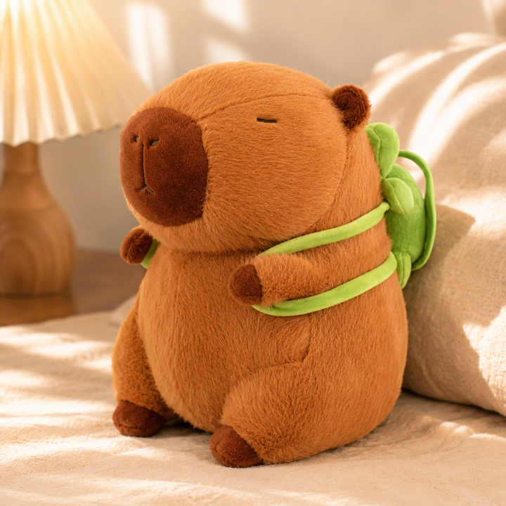 Capybara Turtle Backpack Plush Doll Kawaii Stuffed Kids Gift