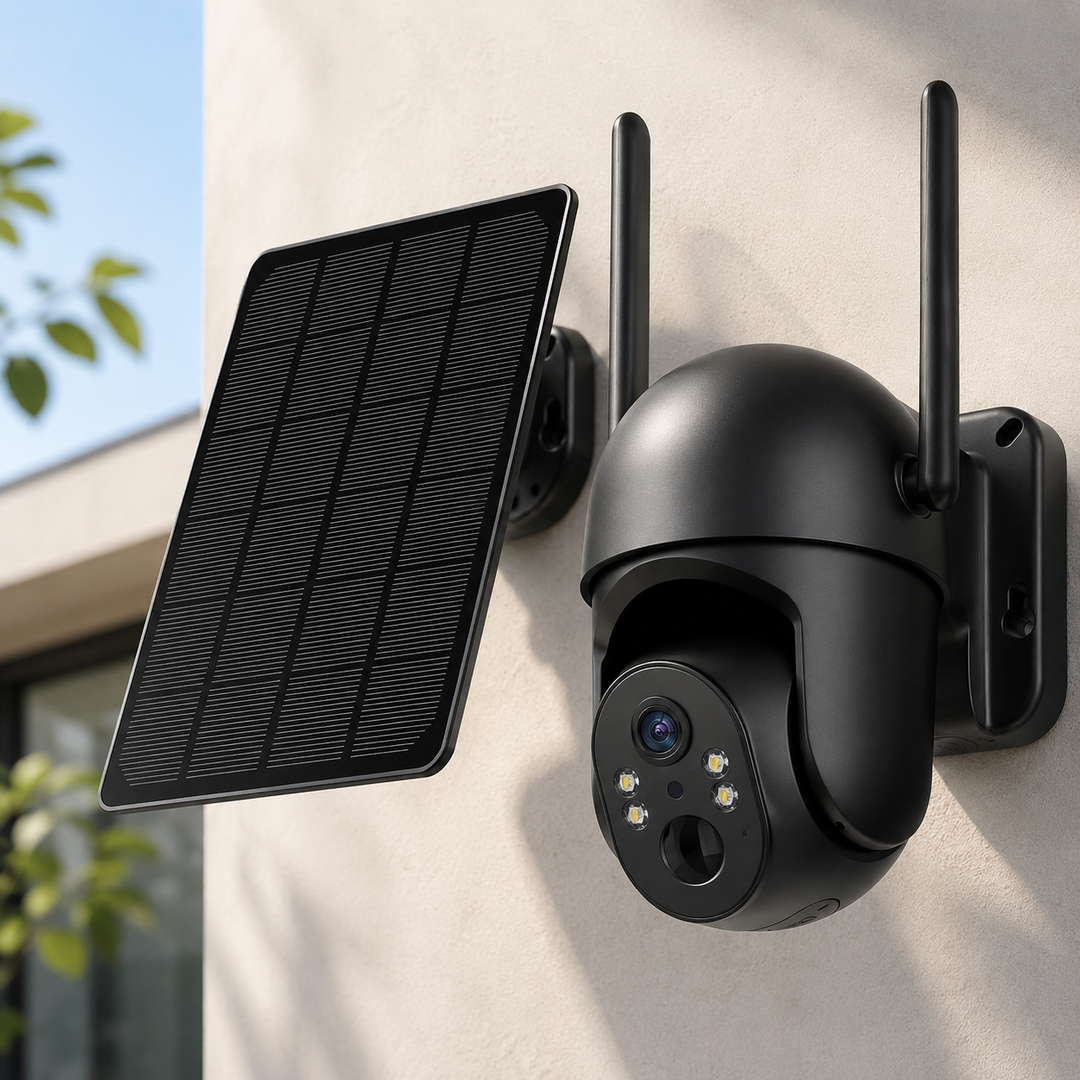 Solar Security Camera 4G LTE 360 Live View 2.5K Outdoor Wireless No WiFi