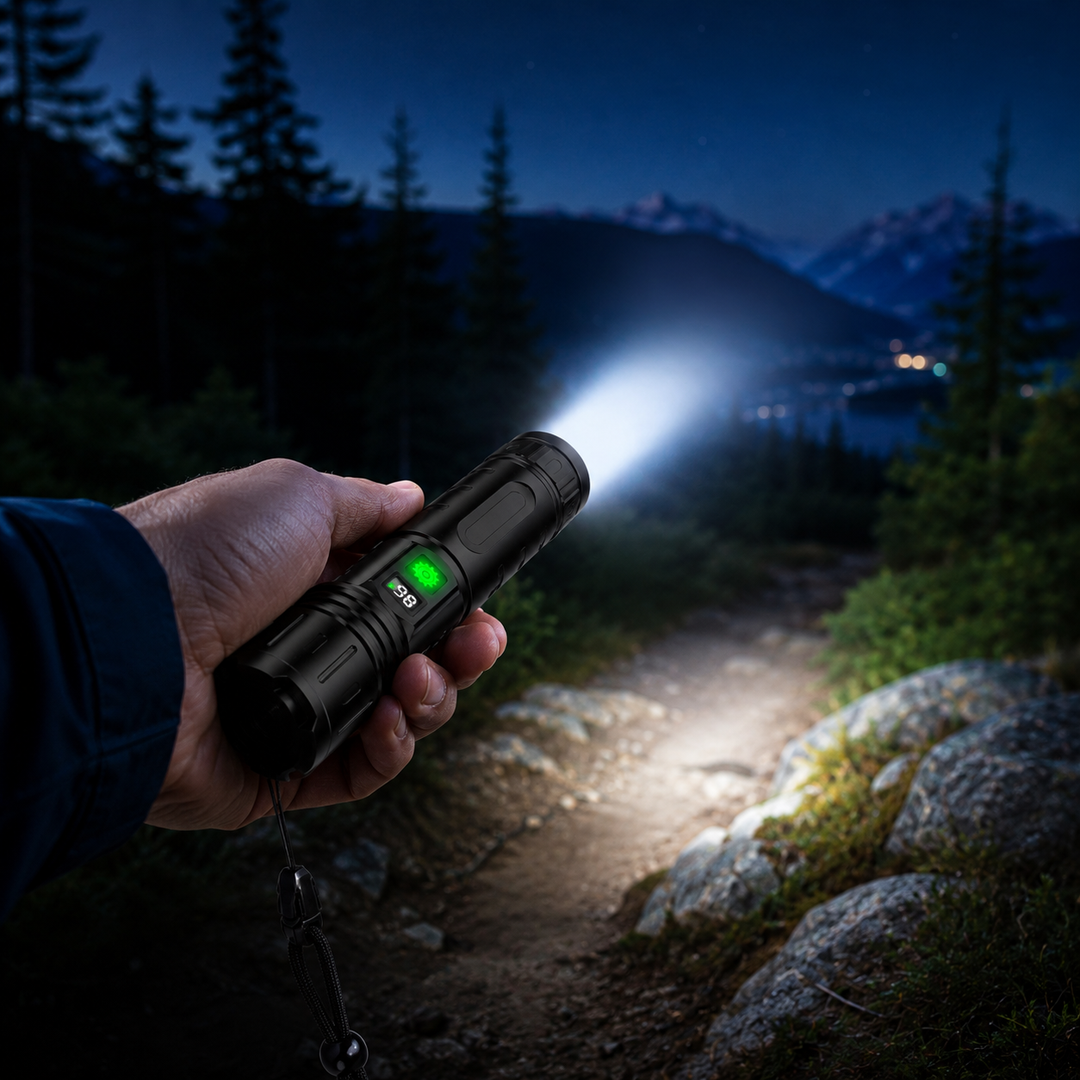 LED Flashlight High Power Handheld Portable 100000 Lumens