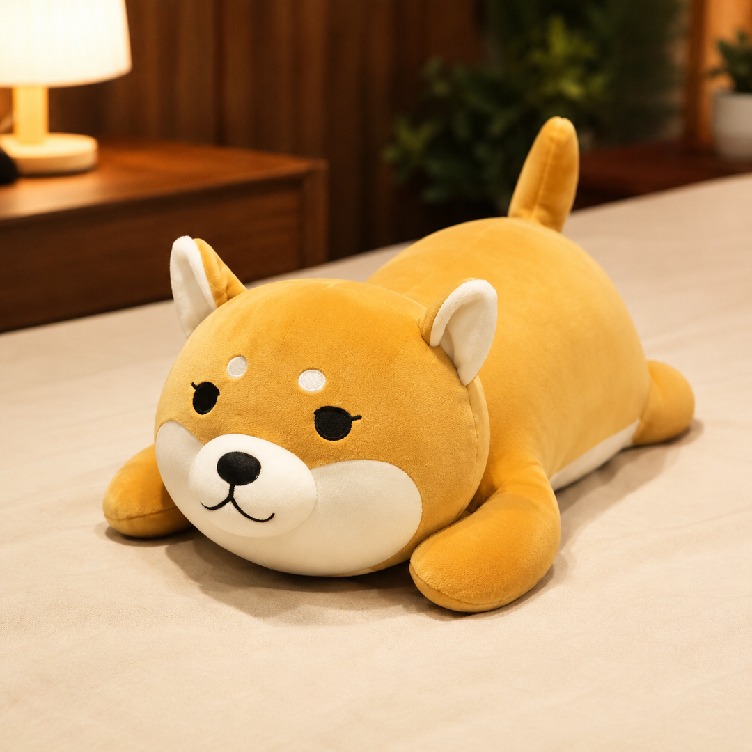 Husky Shiba Corgi Dog Plush Soft Stuffed Christmas Kids Gift