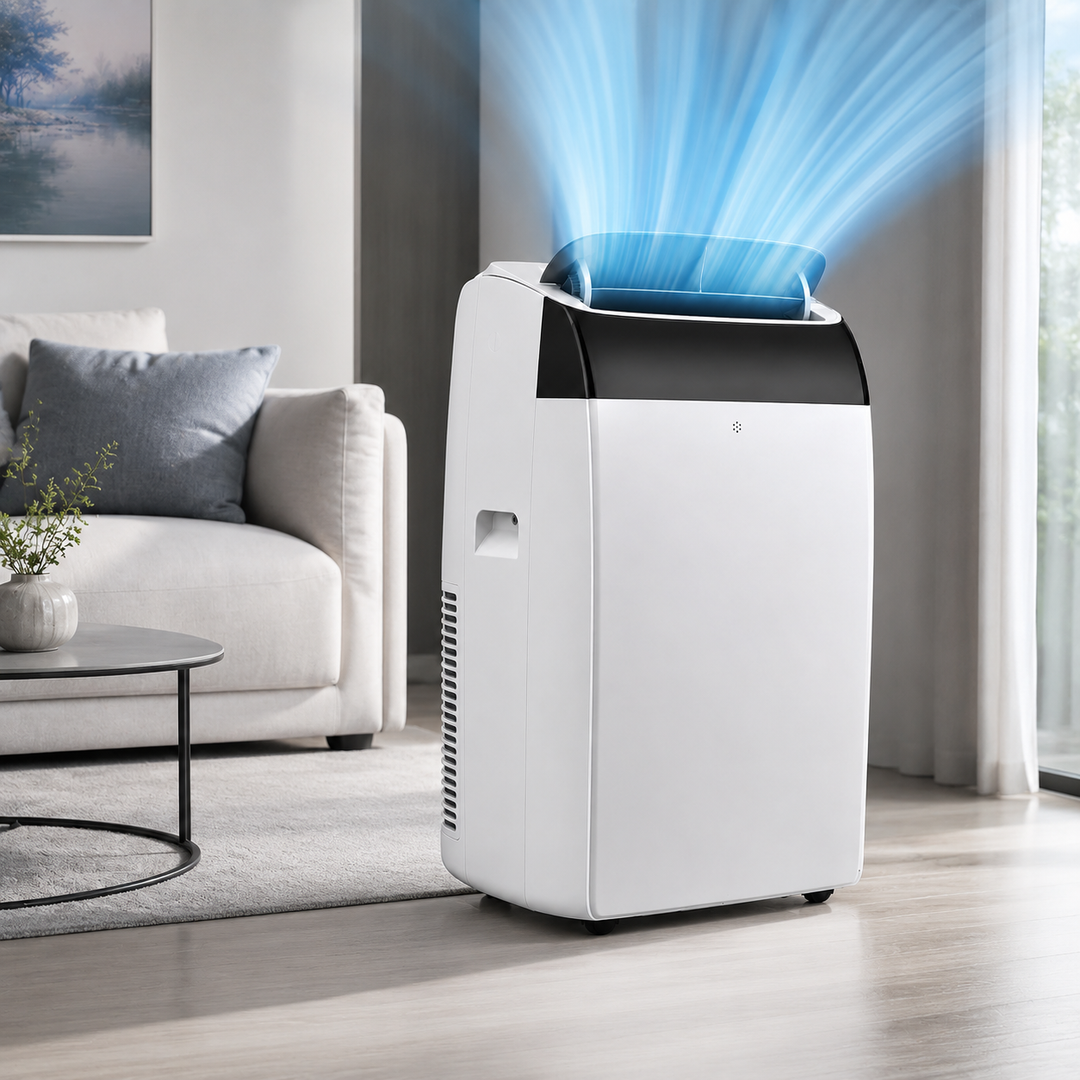 14000 BTU Portable Air Conditioner 3-in-1 Dehumidifier Fan Remote Sleep Mode