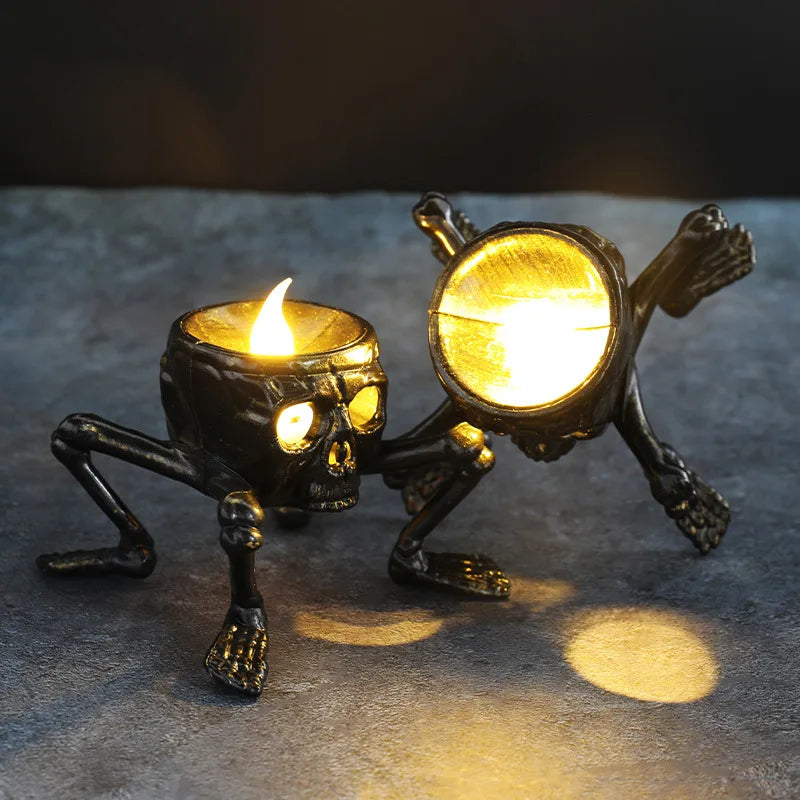Flameless LED Tea Light Candles Halloween Decor
