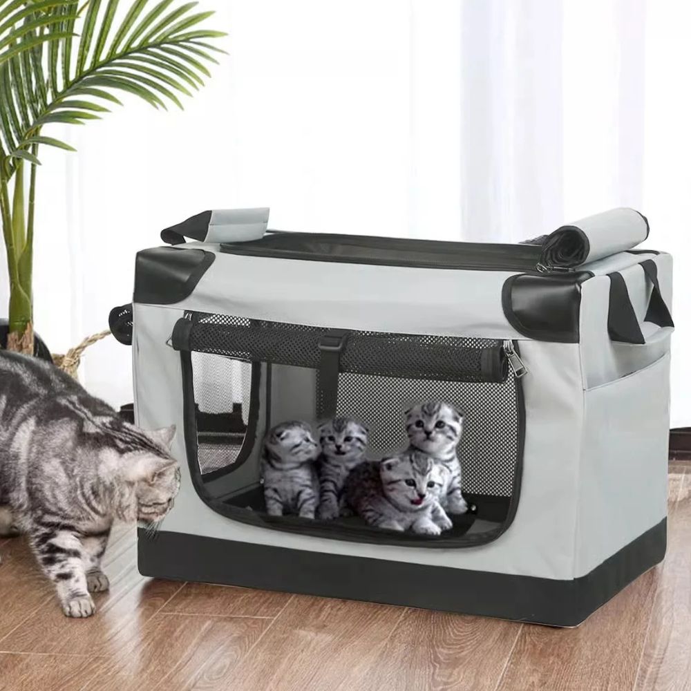 Folding Dog Crate Kennel Pet Carrier Portable