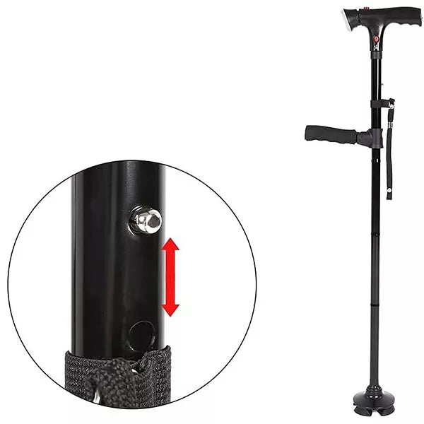 Folding Walking Stick with Light
