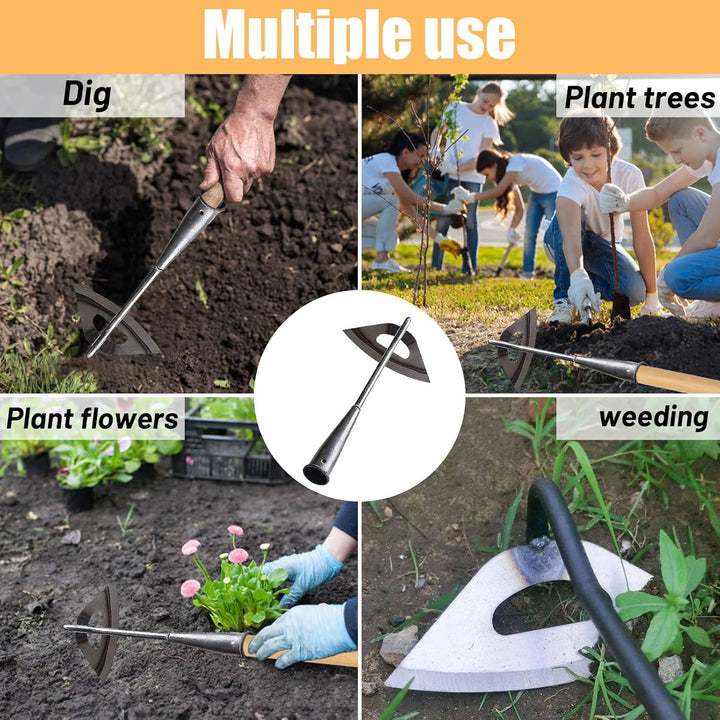 Garden Hoe Tool Set Weeding Tools Long Handle All-Steel