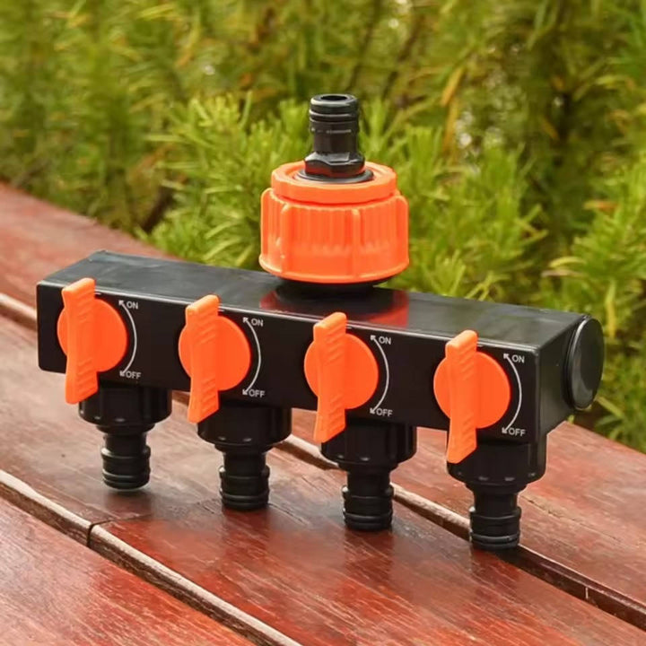 Garden Hose Splitter 4 Way Connector Adapter