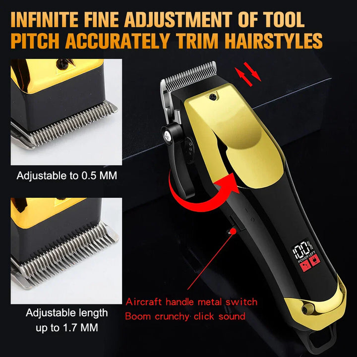 Cordless Hair Clipper Beard Trimmer Grooming Kit
