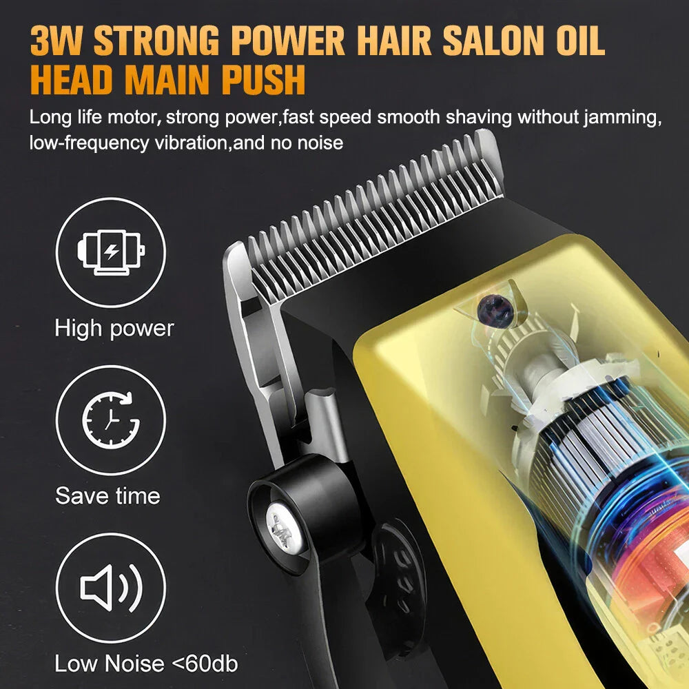 Cordless Hair Clipper Beard Trimmer Grooming Kit
