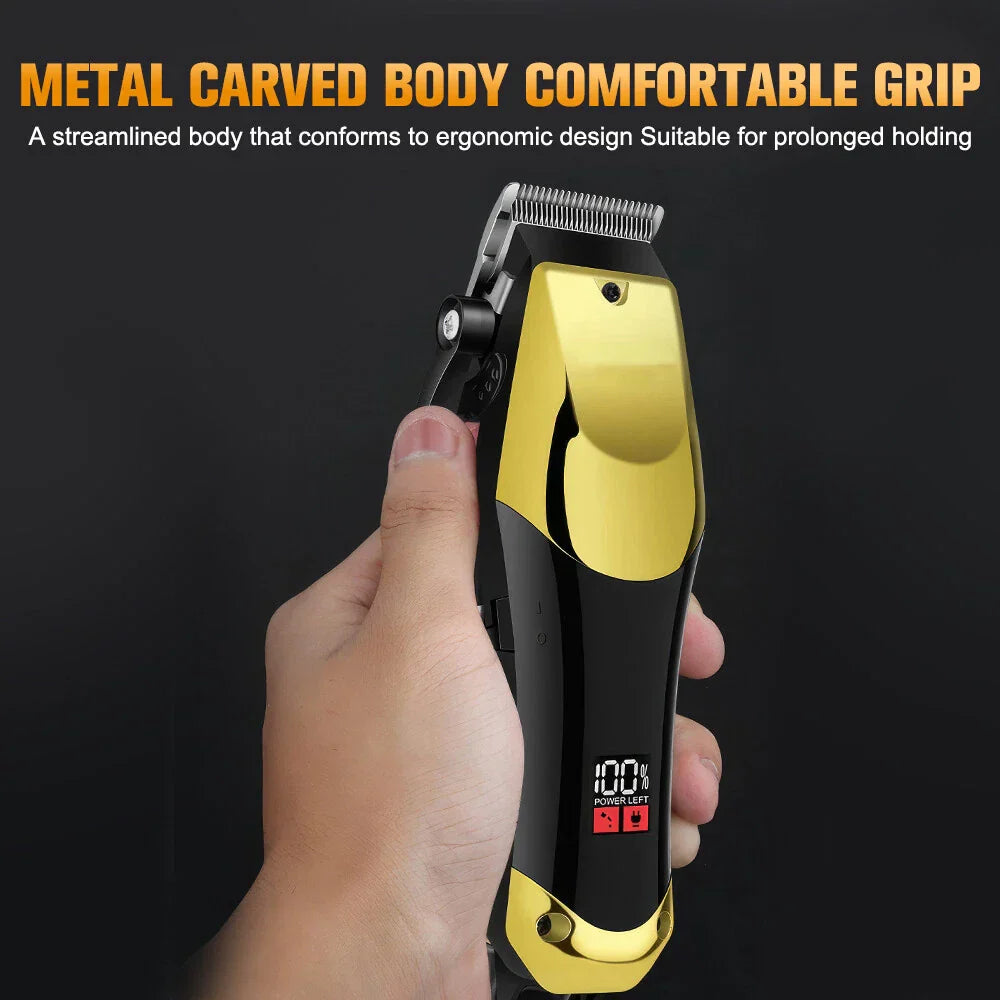 Cordless Hair Clipper Beard Trimmer Grooming Kit